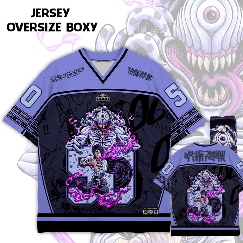 Kaos Jersey Print Anime Jujuts - Anime Jujutsu Kaisen Merchandise ulasan dan harga
