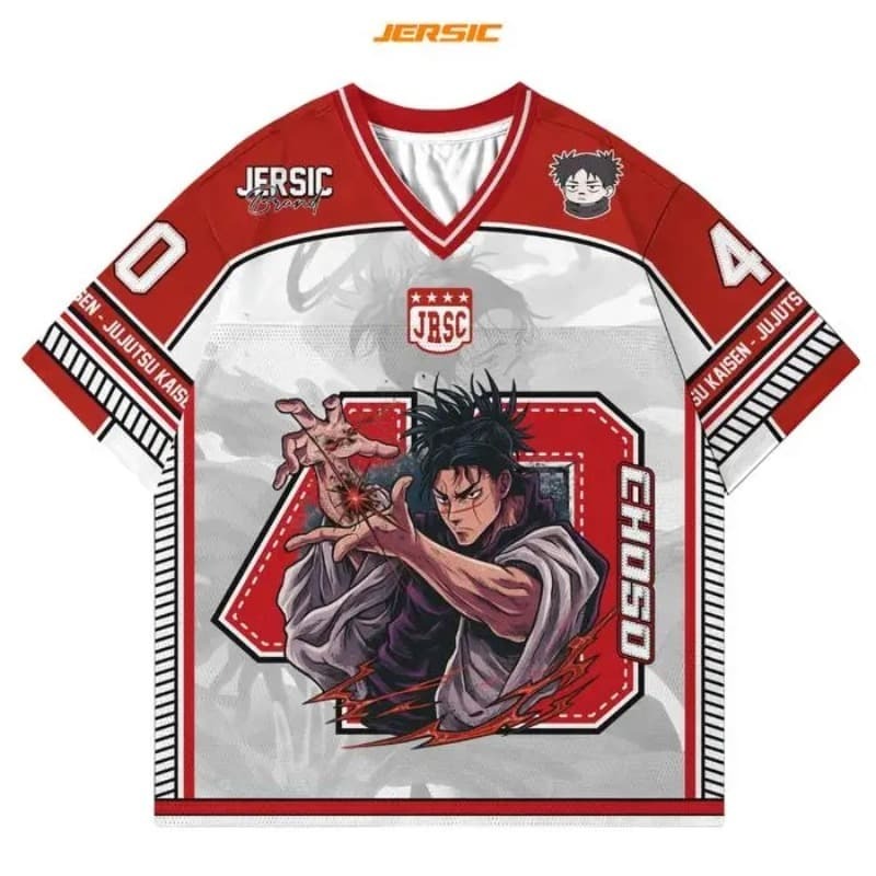 Kaos Jersey Print Anime Jujuts - Anime Jujutsu Kaisen Merchandise ulasan dan harga