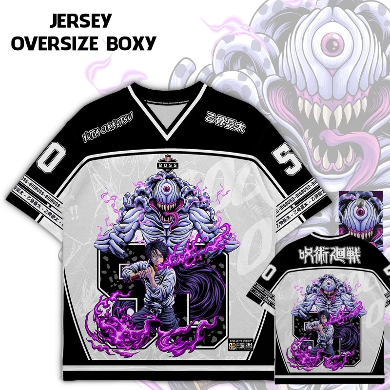 Kaos Jersey Print Anime Jujuts - Anime Jujutsu Kaisen Merchandise ulasan dan harga