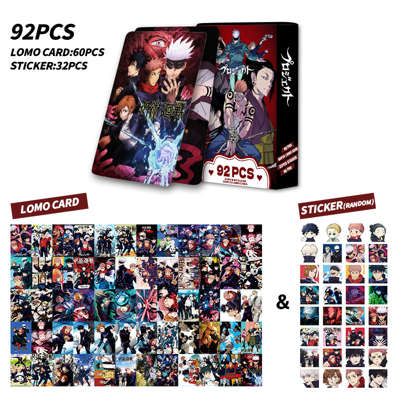 92 Pcs Kartu Jujutsu Kaisen Ka - Anime Jujutsu Kaisen Merchandise ulasan dan harga
